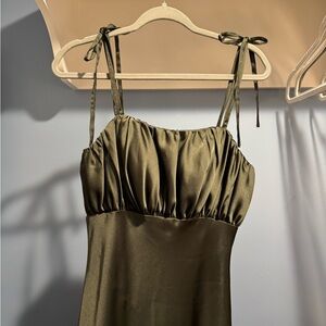 BHLDN Olive Green Wedding Dress